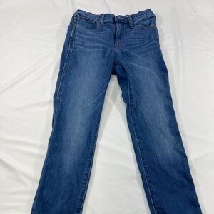 Madewell‎ Women's Skinny Jeans Size 26 Blue Raw Hem Stretch Denim High Rise